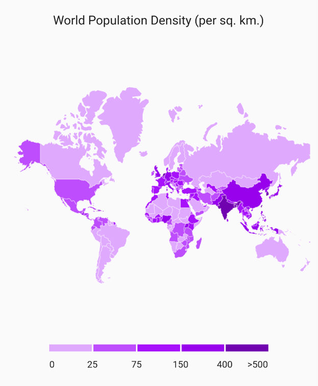 Rendering a bar legend in a choropleth Flutter map