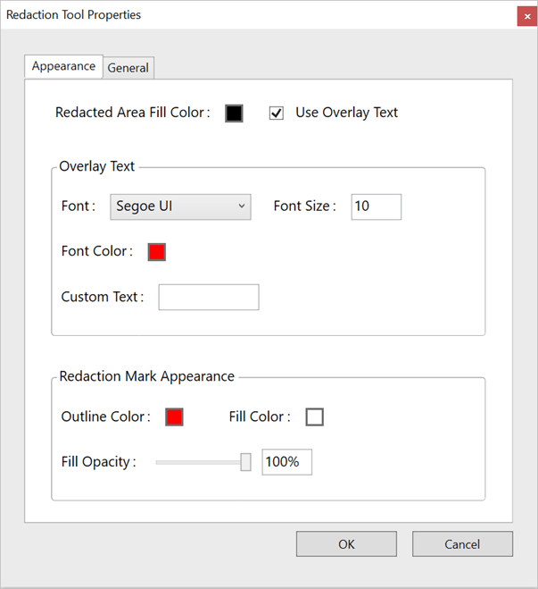 Customizing Redaction Marks