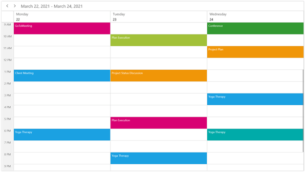Customizing the Working Days in WinUI Scheduler
