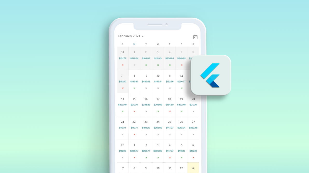 Design an Airfare Calendar to Display the Lowest Fares in Flutter