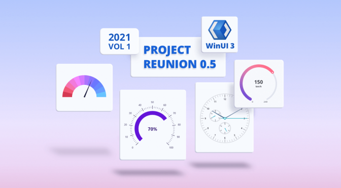 Introducing WinUI 3 - Project Reunion Radial Gauge