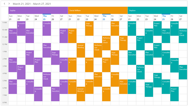 Resource Grouping in WinUI Scheduler