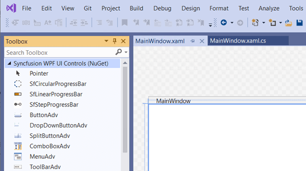 Syncfusion WPF UI controls in VS 2019 toolbox tab