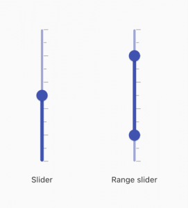 Ticks in Flutter Vertical Slider and Range Slider