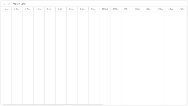 Timeline Month View Mode in WinUI Scheduler