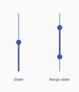 Vertical Slider and Vertical Range Slider in Flutter