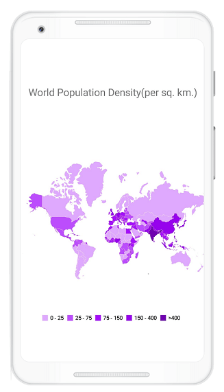 Adding Legends to the Choropleth Map in a Xamarin Application