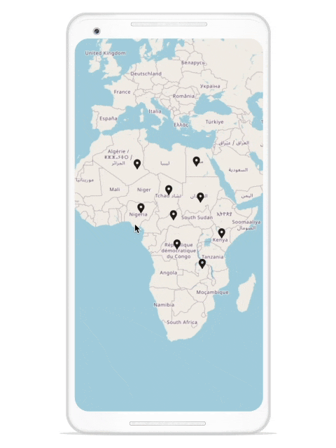 How to Add Animated and Interactive Custom Map Markers in Flutter Maps |  Syncfusion Blogs