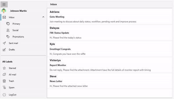 Auto mode switching in WPF Navigation Drawer