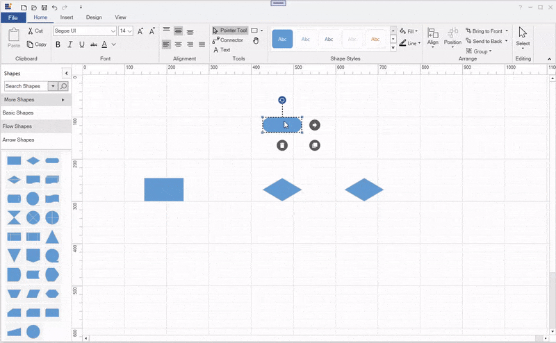 Adding Text to Shapes in WPF Diagram Control