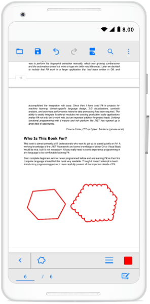 Polygon-Shaped Annotations with Cloud Border Style in Xamarin.Forms PDF Viewer