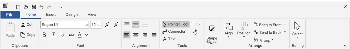 Ribbon UI Added to WPF Diagram Control