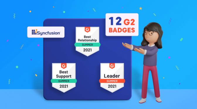 Syncfusion Receives 12 G2 Badges—Summer 2021