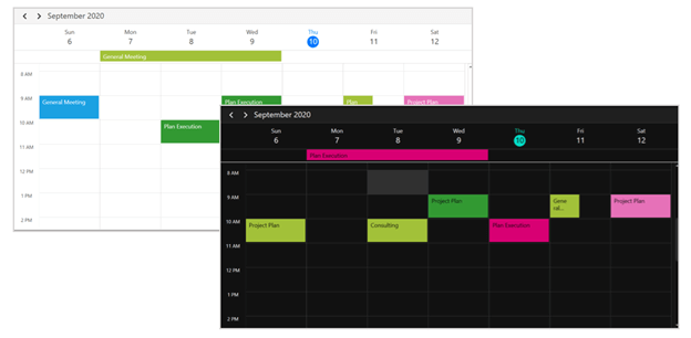 Custom Themes in WPF Scheduler