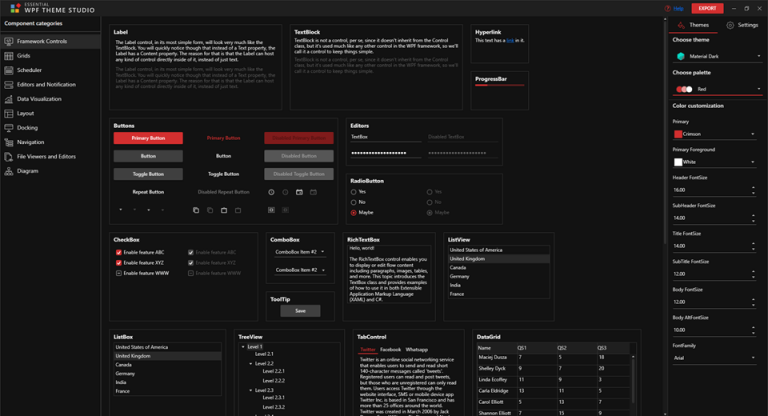 Enjoy 30+ New, Elegant Palettes in WPF Theme Studio | Syncfusion Blogs