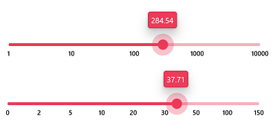 Numeric scale in WinUI 3 Slider