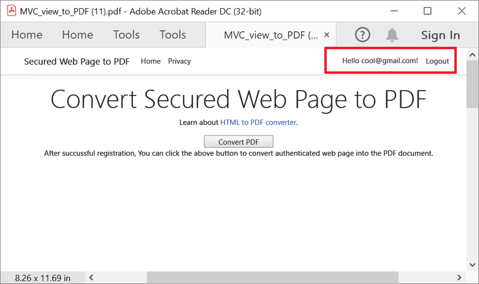 Converting a Webpage with Form Authentication to PDF