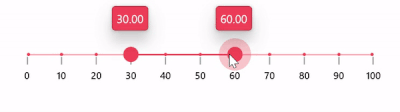 Discrete Selection in WinUI 3 Range Slider