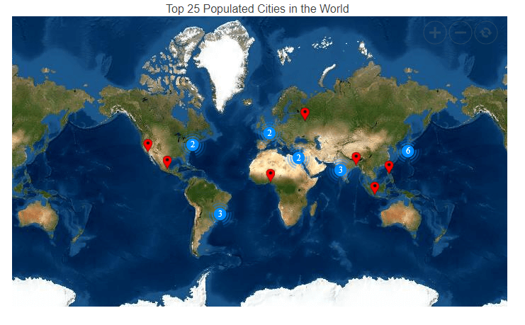 Visualizing Esri Map in Blazor Maps