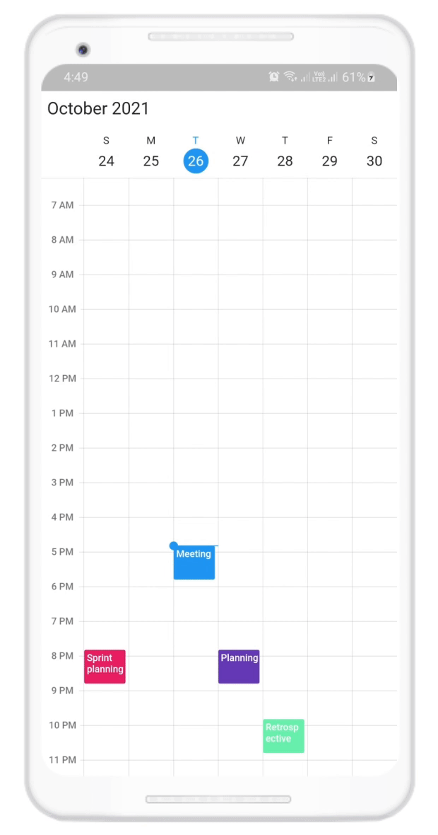 Disabling View Navigation in Flutter Event Calendar