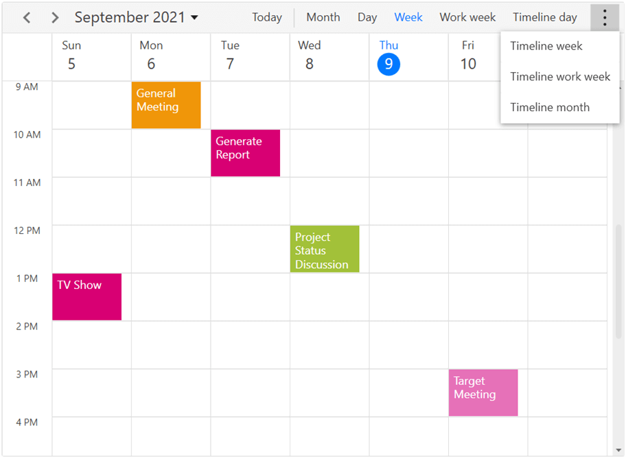 Easy Access to Views in WPF Scheduler