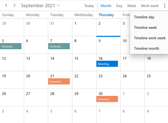 Easy Access to Views in WinUI Scheduler