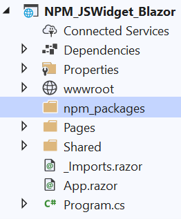 Creating NPM packages folder