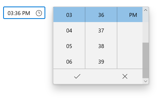 Customizing the Drop-down Alignment in WinUI Time Picker