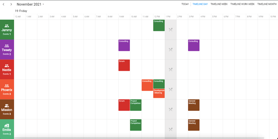 Designing a Meeting Room Calendar with Flutter Event Calendar
