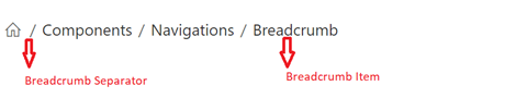 Elements of JavaScript Breadcrumb Component