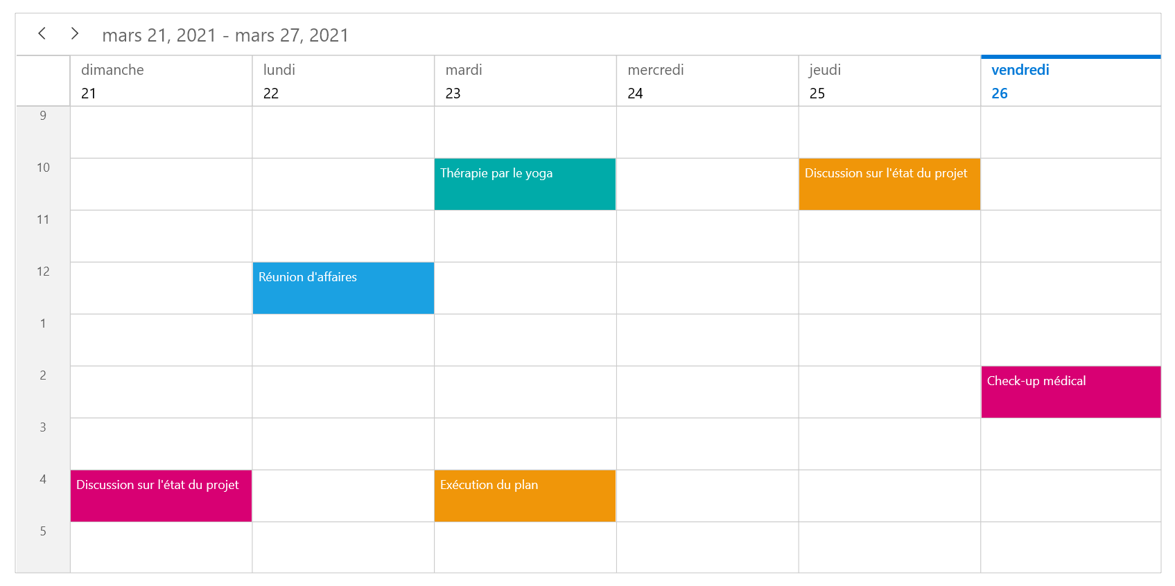 Globalization and Localization Features in WinUI Scheduler