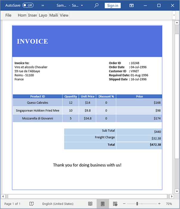 WinUI Word Library