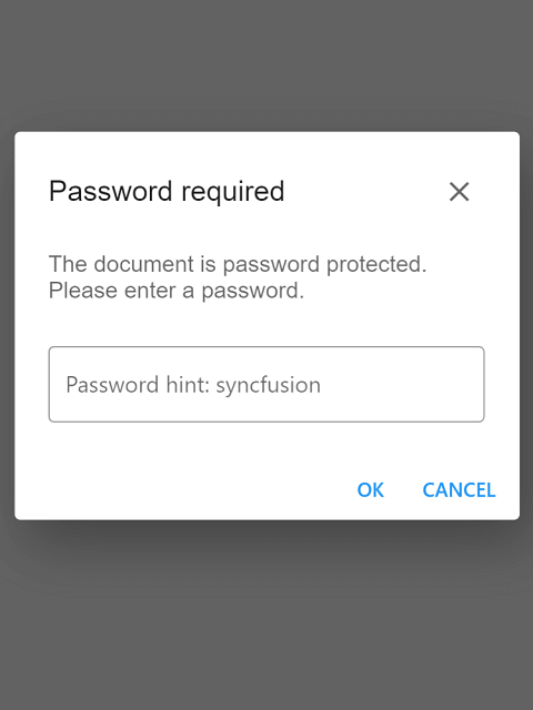 Customizing the Password Dialog in Flutter PDF Viewer