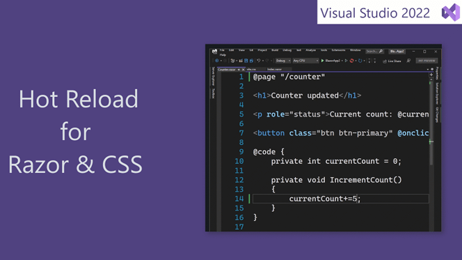 Hot Reload Feature in Visual Studio 2022