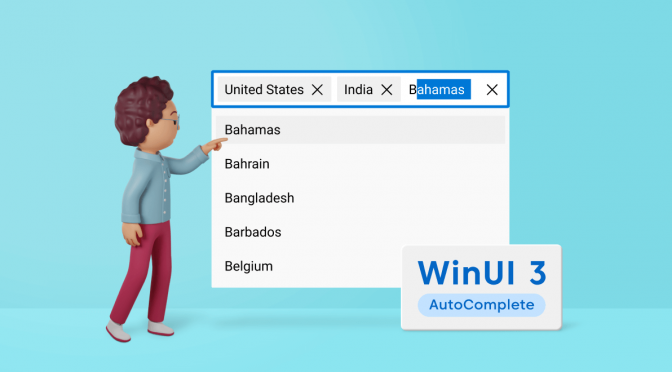 Introducing the New WinUI 3 AutoComplete Control