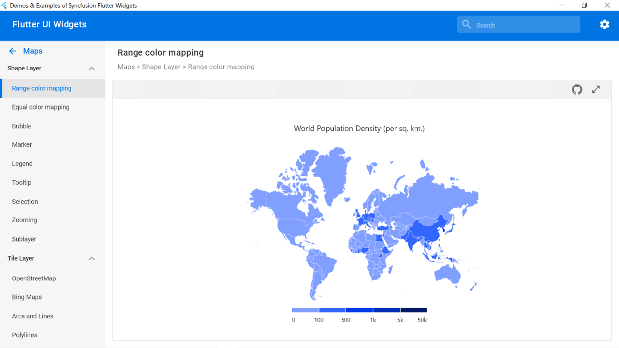 Maps Demo in Windows