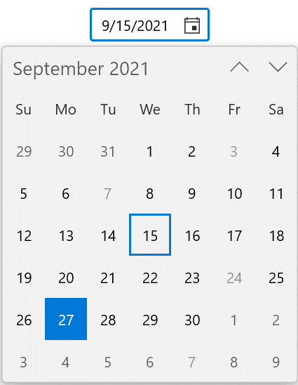 Setting a Blackout Date in WinUI Calendar Date Picker