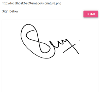 Loading a Signature as a URL in Blazor Signature Pad