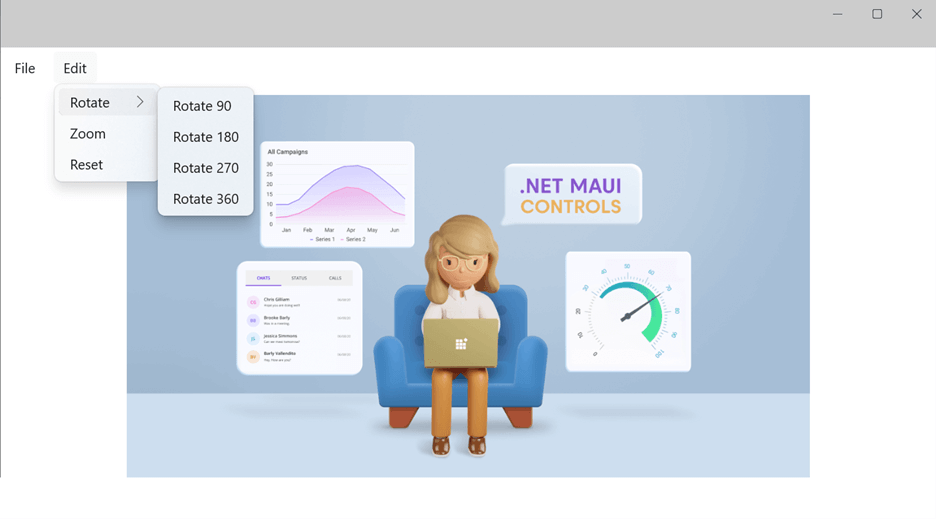 MenuBarItem using .NET MAUI Preview 14