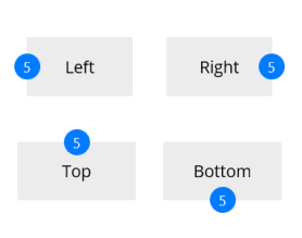 .NET MAUI Badge View Positions