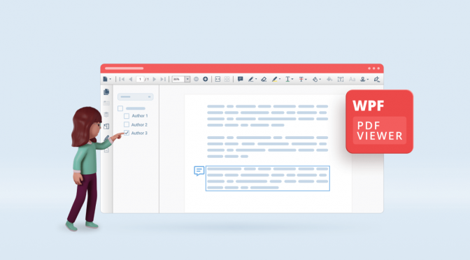Show and Hide Annotations Based on Author in WPF PDF Viewer