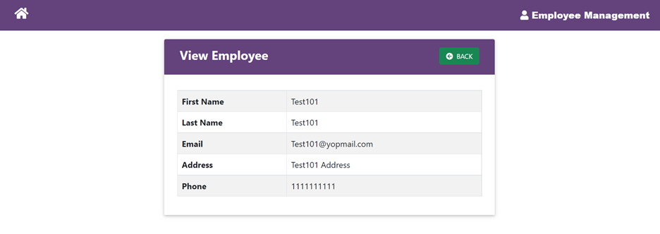 View the employee details with ID in Angular CRUD app
