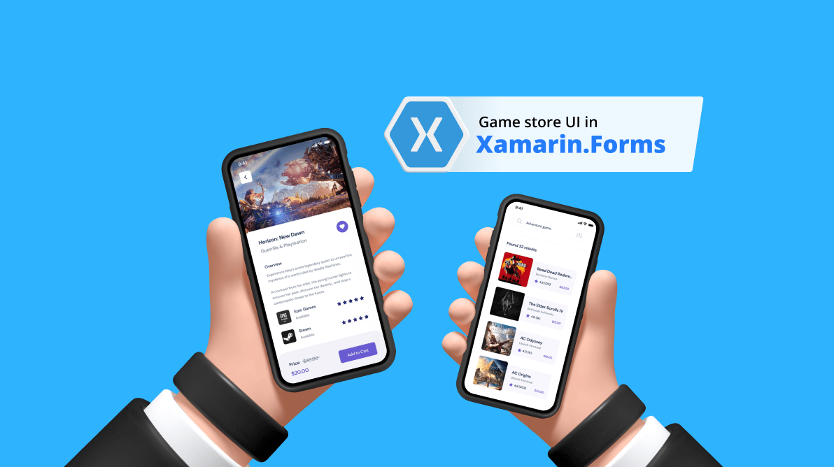 Replicating a Game Store UI in Xamarin.Forms