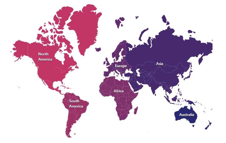 Showing Data Labels in Blazor Maps