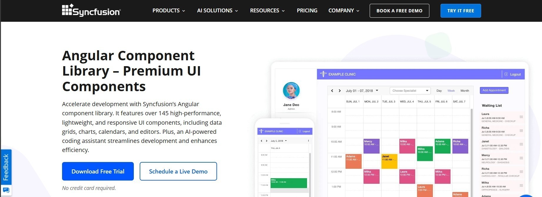 Angular component library