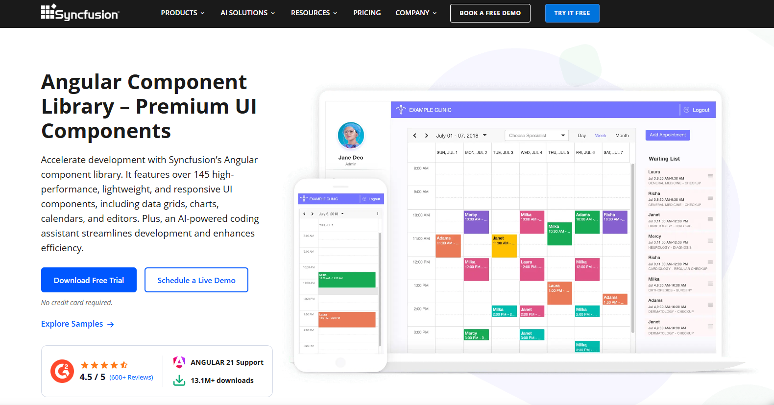 Angular component library