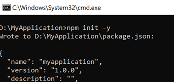 Create package.json file