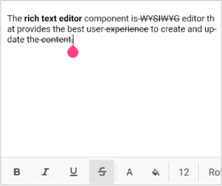 Strikethrough in Xamarin.Forms Rich Text Editor Control