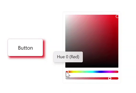 Color Customization in WinUI Shadow Control
