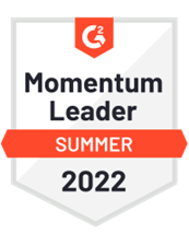 JavaScript Momentum Leader Summer 2022 Badge.